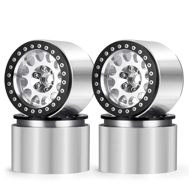 AXSPEED Aluminum Alloy 2.2 inch 45mm Widen Beadlock Wheel Rims Hubs for Axial RBX10 AXI03005 Wraith 90048 RR10 1/10 RC Car Parts