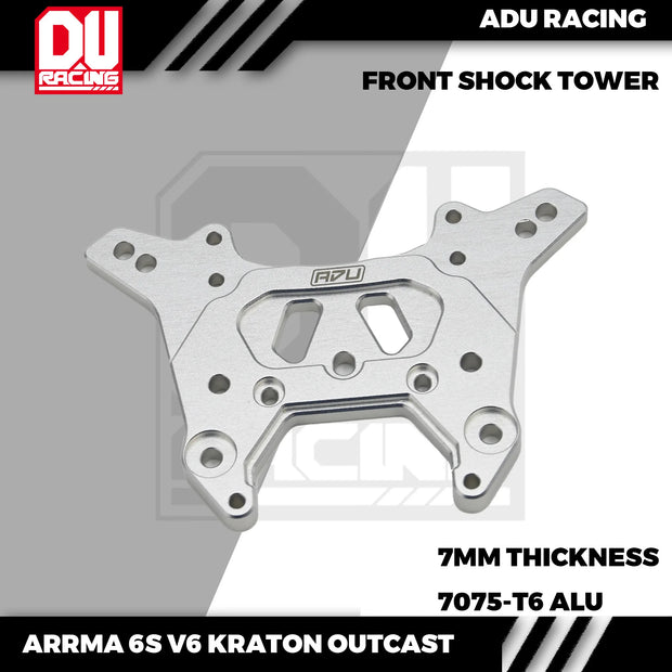 ADU Racing FRONT SHOCK TOWER CNC 7075-T6 ALUMINUM FOR ARRMA 6s V6 OUTCAST KRATON