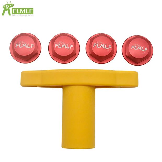 Alloy CNC 24MM Hex Hub Wheel Nut Cap Upgrade Front Rear Tires Adapter Kit for 1/5 Scale TRAXXAS X-MAXX XMAXX 6S 8S Rc Car Parts