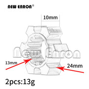 NEW ENRON 2Pcs Aluminum Wheel Hubs Hex 10mm/13mm Thickness 7756 7756X 7756R For RC CAR 1/5 Traxxas X-Maxx XMaxx 77086-4
