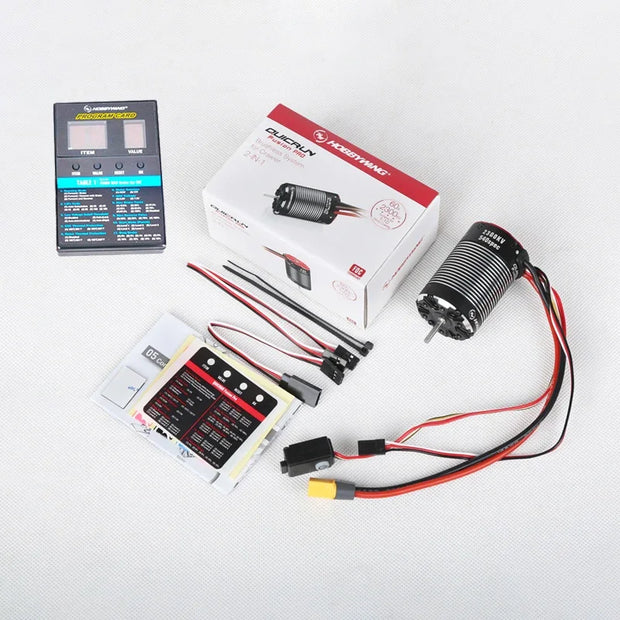 HOBBYWING QUICRUN Fusion PRO 2-IN-1 60A 2300KV Brushless Motor ESC Integrated for 1/8 1/10 RC Remote Control Model Car Crawler
