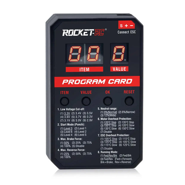 RC ESC Rocket V2 Brushless 50A 60A 90A 110A 130A 160A ESC Electronic Speed Controller for 1/7 1/8 1/10 RC Car Buggy Truck Parts