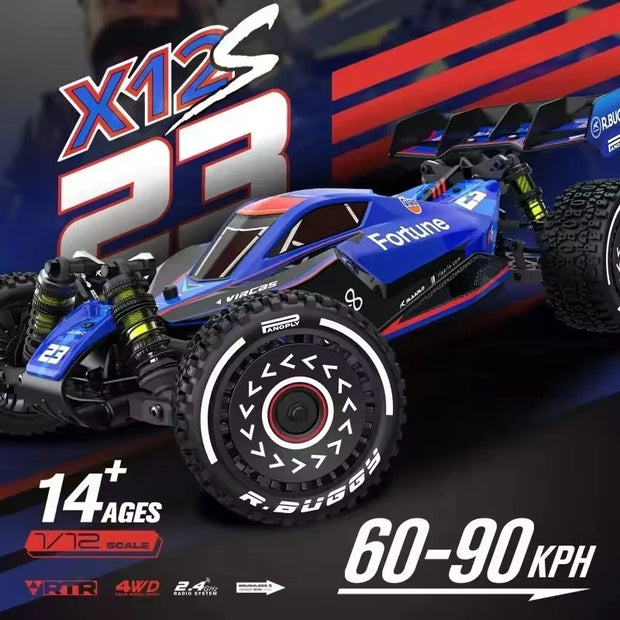 RLAARLO X12S 1/12 Brushless 90KM/H High-Speed RC Car