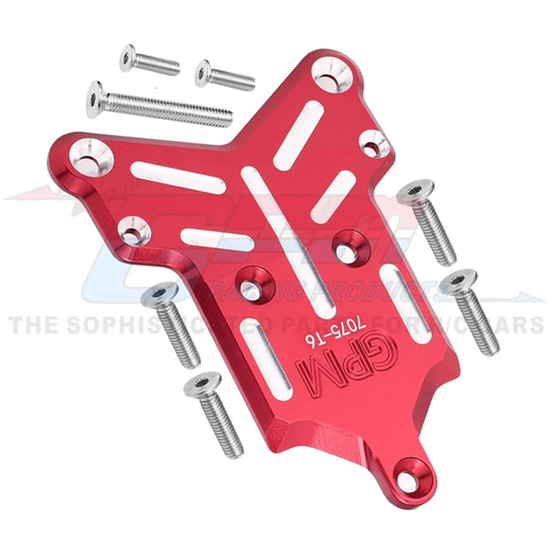 GPM Metal Front Chassis Cover Front Bumper Mount Skidplate 9535 for Traxxas 1/8 Sledge 4WD Monster Truck 95076-4 Upgrade Parts