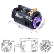 Rocket-RC Brushless Sensored Kit 540 Motor and 120A ESC Combo BEC 6V/5A for 1/10 RC RV Car