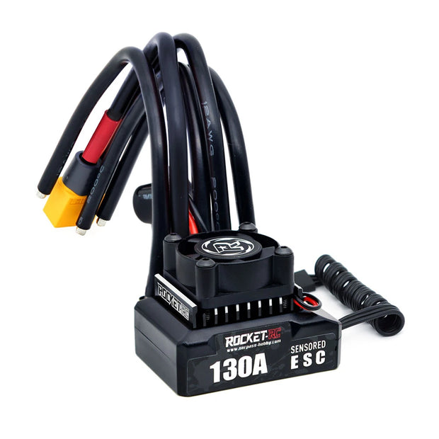 Rocket-RC Brushless Sensored Kit 540 Motor and 120A ESC Combo BEC 6V/5A for 1/10 RC RV Car
