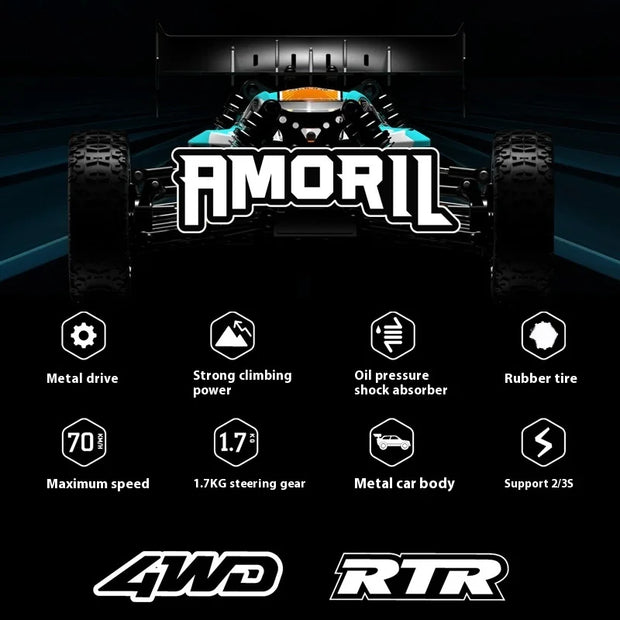 Rlaarlo 1:14 RC High-Speed Off-Road Drift Racing Car – 4WD