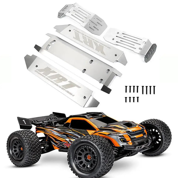 For Traxxas 1/6 Xrt 78086-4 Front Rear Axle Shield Battery Armor Chassis Armored Stainless Steel Anti-collision Protection Plate