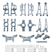 Mjx 14210 14209 H14BM Metal Steering Cup Upper Lower Swing Arm Set Shock Tower Bracket Body Post Hyper Go RC Car Upgrade Parts