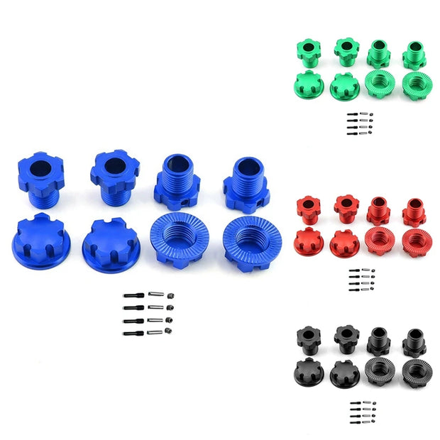 TNKIG-Metal 17Mm Splined Wheel Hex Hub Adapter 8654 For Traxxas 1/10 E-Revo 2.0 Maxx 1/8 Sledge RC Car Upgrade Parts