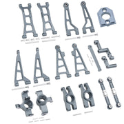 Mjx Hyper Go H16 16208 16209 16210 Metal Suspension Swing Arm Driver Shaft Shock Absorber Steering Group Assembly RC Car Part