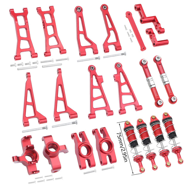 Mjx Hyper Go H16 16208 16209 16210 Metal Suspension Swing Arm Driver Shaft Shock Absorber Steering Group Assembly RC Car Part