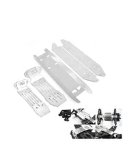 5pcs Stainless Steel Front and Rear Chassis Armor Skid Plate Protector for 1/6 Traxxas XRT RC Truck Car Upgrade Parts