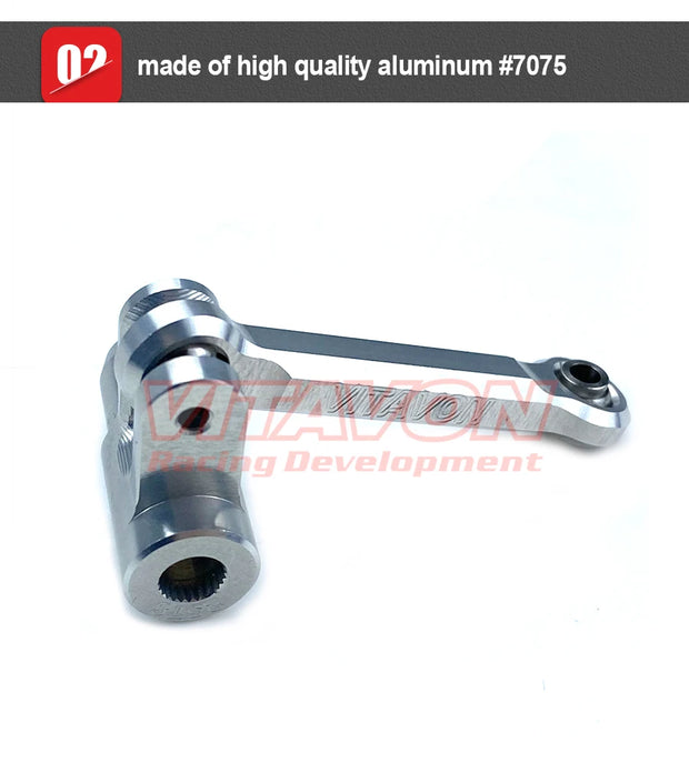VITAVON CNC Alu 7075 V2 Servo Horn & Steering Link For X-MAXX XRT 25T Standard Servo Only