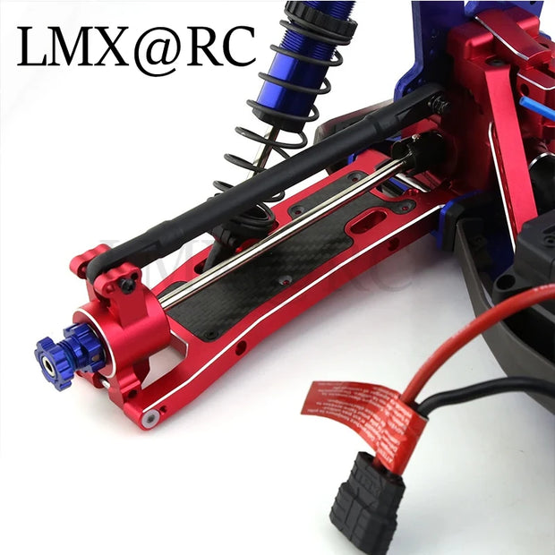 LMX RC TRAXXAS 1/8 SLEDGE 4WD Metal Upgrage Swing Arm Steering Cup Gearbox C Base For RC Car