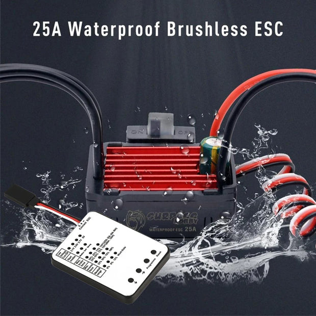 Surpass Hobby Waterproof 25A 35A 45A 60A 80A 120A 150A Brushless ESC Speed Controller XT60 Plug For 1/8 1/10 1/12 RC Car Toys