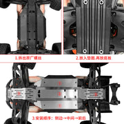 TRINOOD Stainless Steel Chassis Armor Skid Plate Guard Protect Set for 1/6 XRT 8S 4WD RC Truck Buggy Upgrade Parts