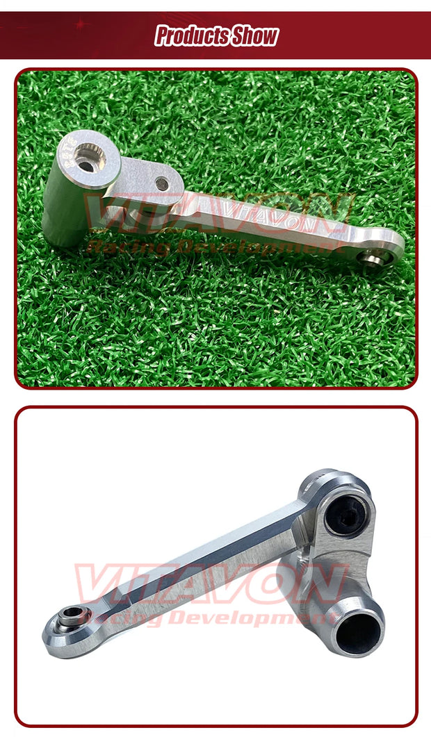 VITAVON CNC Alu 7075 V2 Servo Horn & Steering Link For X-MAXX XRT 25T Standard Servo Only