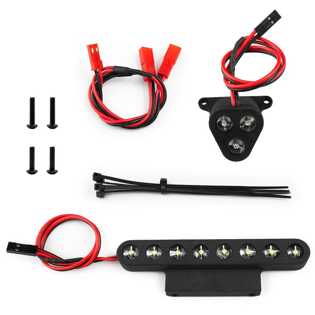 YEAHRUN Simulation Front and Rear Lighting System Headlights Taillights for 1/8 RC Car Notorious 6S V6 BLX Upgrade Parts