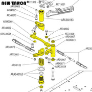NEW ENRON 1Set Alloy Steering Assembly #AR340073 AR340060 for 1/7 1/8 RC Cars ARRMA TALION FELONY FIRETEAM Kraton OUTCAST Mojave