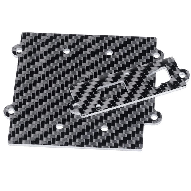 TRINOOD Carbon Fiber ESC Mount Plate for 1/6 T-raxxas XRT 8S MAX6 RC Truck Buggy Upgrade Parts