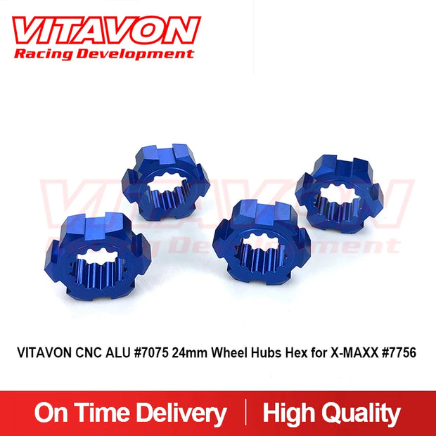 VITAVON CNC Alu 7075 24mm Wheel Hubs Hex For XRT X-MAXX #7756