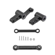 CNC Aluminum Modification Steering Group Assembly With Bearings For 1/14 MJX 14209 14210 RC Car Metal Upgrade Parts