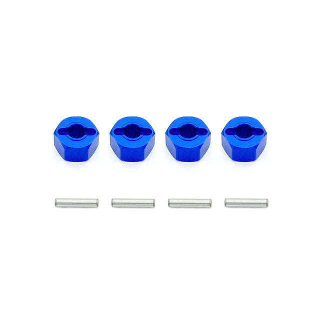 4pcs Aluminum Wheel Hex Hub Adapter Mount 12mm Thickness 7mm For RC 1/10 Traxxas Traxxas Slash 4x4 MJX H16 16207 Upgrade Parts