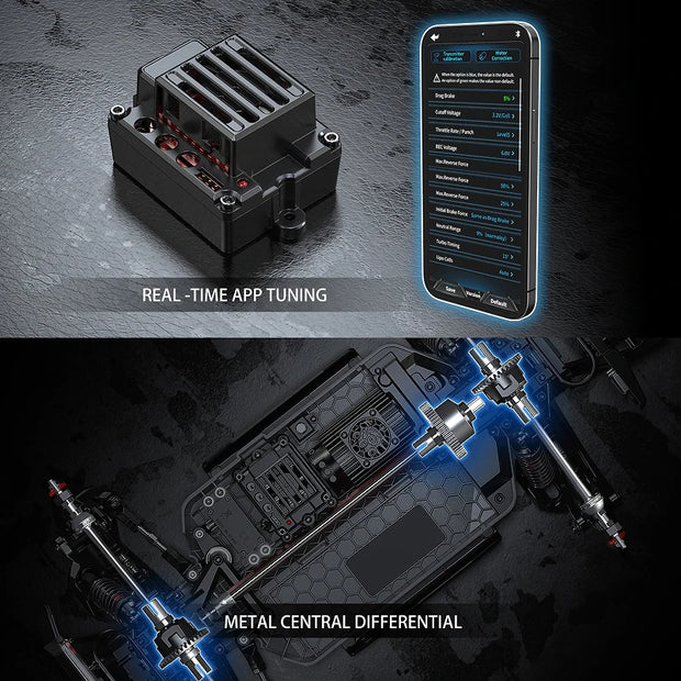 Hyper Go MJX 10208 V2 1/10 4WD Brushless RC Monster Truck
