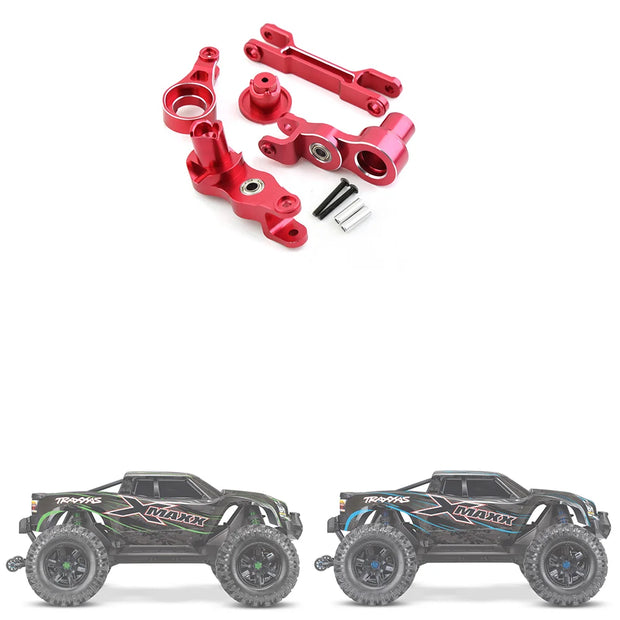 Aluminum Alloy Steering Bellcrank Assembly for 1/5 Traxxas X-Maxx Xmaxx 6S 8S RC Monster Truck Upgrade Parts,Red