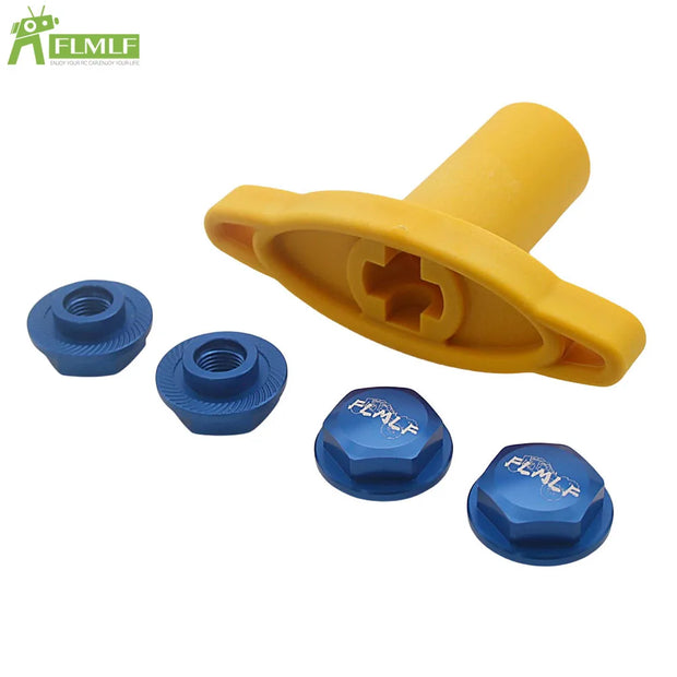 Alloy CNC 24MM Hex Hub Wheel Nut Cap Upgrade Front Rear Tires Adapter Kit for 1/5 Scale TRAXXAS X-MAXX XMAXX 6S 8S Rc Car Parts