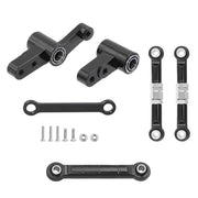CNC Aluminum Modification Steering Group Assembly With Bearings For 1/14 MJX 14209 14210 RC Car Metal Upgrade Parts
