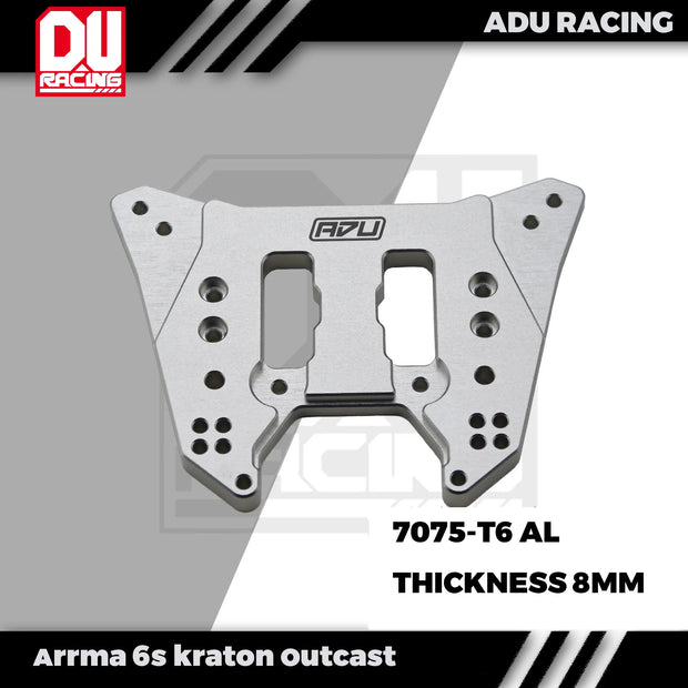 ADU Racing REAR SHOCK TOWER CNC 7075-T6 ALUMINUM FOR ARRMA 6s KRATON OUTCAST