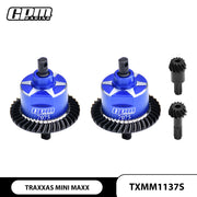 GPM Carbon Steel + 7075 Alloy F & R Complete Differential For TRAXXA Mini Maxx TRUCK-107154-1