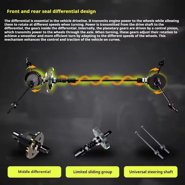 RLAARLO X12S 1/12 Brushless 90KM/H High-Speed RC Car