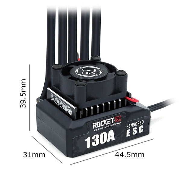 Rocket-RC Brushless Sensored Kit 540 Motor and 120A ESC Combo BEC 6V/5A for 1/10 RC RV Car