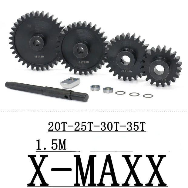 Suitable for Trxs 1/5 X-MAXX XRT 20T+30T and 25T+35T Big Teeth+Motor Teeth Kit
