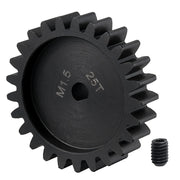 TRINOOD Steel Motor Gears M1.5 20T 25T 5mm D-aperture for 1/5 X-MAXX 6S 8S 1/6 XRT RC Buggy Truck Parts