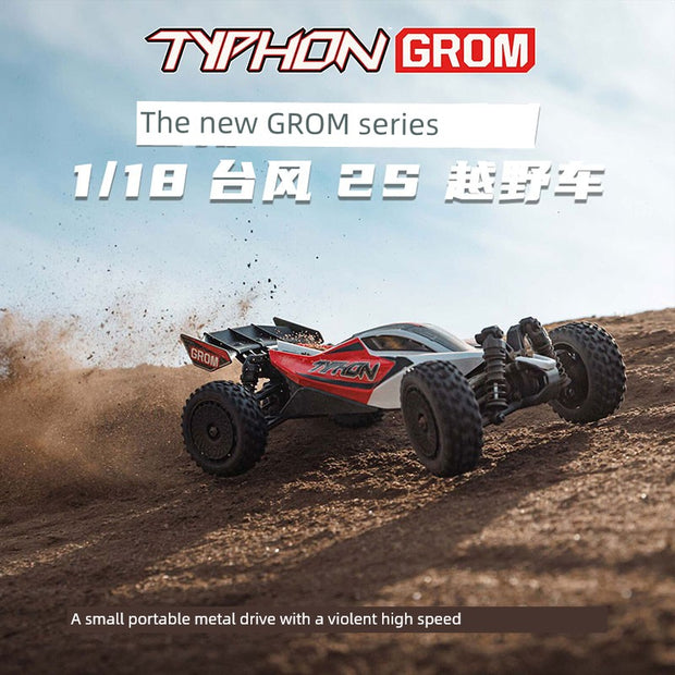 Arrma Ara2106 1/18 Small Typhoon 2S RTR Remote Control Electric Brushed Four-Wheel Drive Off-Road Vehicle RC Model Car