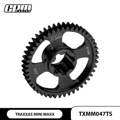 GPM 20Cr Carbon Steel Spur Gear 0.8 Module 47T For TRAXXAS Mini Maxx 10756