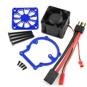PigRC Metal 3483 Motor Heat Sink Cooling Fan Motor Radiator 3476 3477 For TRAXXAS Sledge 1/8 RC Car Upgrade Parts