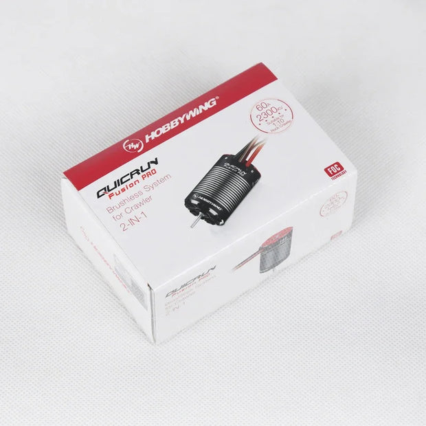 HOBBYWING QUICRUN Fusion PRO 2-IN-1 60A 2300KV Brushless Motor ESC Integrated for 1/8 1/10 RC Remote Control Model Car Crawler