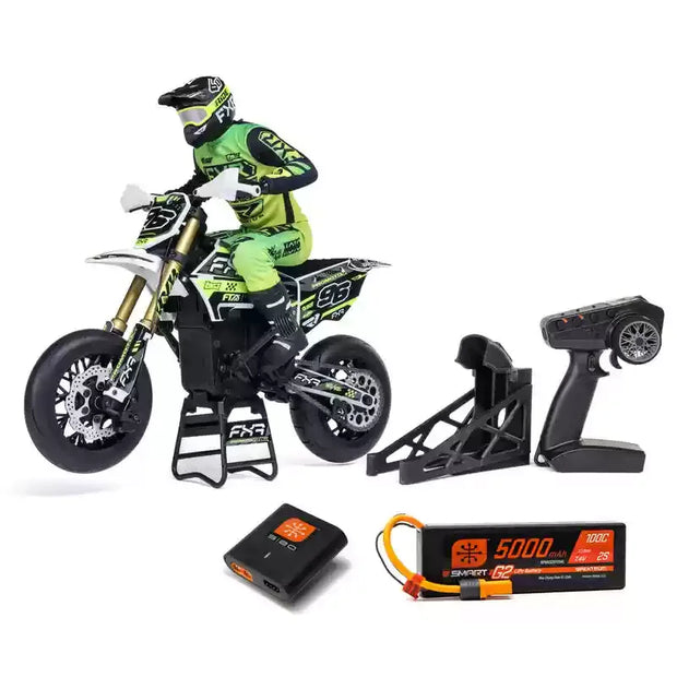 Losi 1/4 Promoto-SM FXR Supermoto Brushless 2S RC Motorcycle – RTR Off-Road Racing Bike