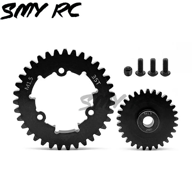 2pcs Hardened Steel 1.5Mod 35T Spur Gear and 12T 13T 20T 30T Pinion Gear Set for Traxxas 1/5 X-Maxx XMAXX 1/6 XRT Upgrade Parts