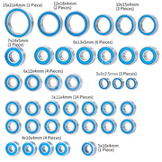 AXSPEED 39Pcs Wheel Hub Axle Blue Sealed Bearing Kit for TRX-4 TRX4 Bronco 1/10 RC Crawler Car Parts Accessories