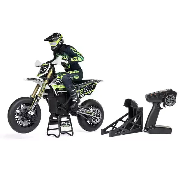 Losi 1/4 Promoto-SM FXR Supermoto Brushless 2S RC Motorcycle – RTR Off-Road Racing Bike