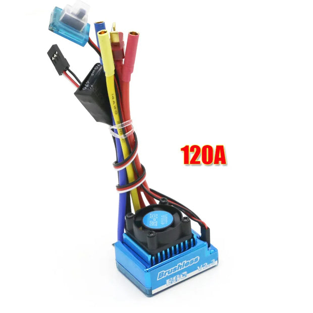 3650 3900KV Brushless Motor & Waterproof 25A 35A 45A 60A 80A 120A Brushless ESC with Program Car Combo for RC Car RC Boat Part