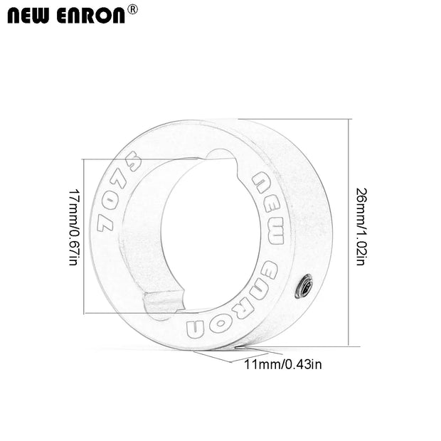 NEW ENRON 4Pcs Aluminum 7075-T6 Drive Cup Sleeves For Traxxas 1/5 X-Maxx 1/6 XRT 1/10 Maxx 1/7 UDR 1/6 SLEDGE