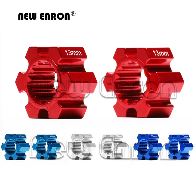 NEW ENRON 2Pcs Aluminum Wheel Hubs Hex 10mm/13mm Thickness 7756 7756X 7756R For RC CAR 1/5 Traxxas X-Maxx XMaxx 77086-4