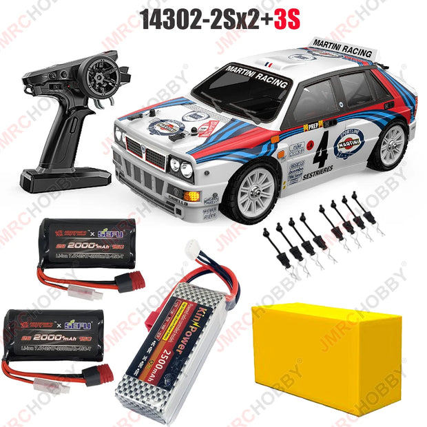 MJX Hyper Go 1/14 High Speed On Road RC Rally Car With Gyro Metal Chassis Extra Drift Wheel 14301 14303 Brushless Racing Vehicle